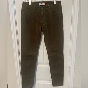 CAbi Olive Corduroy Skinny Jeans